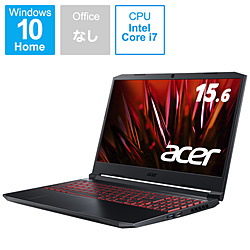 Acer AN515-56-H76Y5 ゲーミングノートパソコン Nitro 5 シェールブラック [15.6型 /Windows10 Home /intel Core i7 /メモリ:16GB /SSD:512GB /日本語版キーボード /2021年6月モデル]