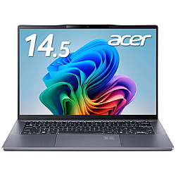 Acer ノートパソコン Swift Go 14 AI スチールグレイ SFG14-01-A56Y [Copilot+ PC /14.5型 /Windows11 Home /Snapdragon X Plus /メモリ:16GB /SSD:512GB /無し /日本語版キーボード /2024年11月モデル]