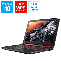 Acer AN515-52-F58G ゲーミングノートパソコン Nitro 5 シェールブラック [15.6型 /Windows10 Home /intel Core i5 /メモリ:8GB /HDD:1TB /Optane:16GB /WPS Office /2018年11月モデル]