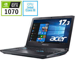 Acer PH517-51-F93Z ゲーミングノートパソコン Predator Helios 500 オブシディアンブラック [17.3型 /Windows10 Home /intel Core i9 /メモリ:32GB /HDD:2TB /SSD:512GB /Officeソフトなし /2018年10月モデル]