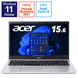 Acer ノートパソコン Aspire 3 ピュアシルバー A315-58-WF38U/SF [15.6型 /Windows11 Home /intel Core i3 /メモリ:8GB /SSD:256GB /Office HomeandBusiness /日本語版キーボード /2022年3月モデル]