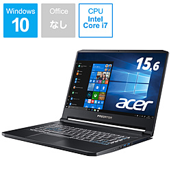 Acer PT515-51-A76Y7 ゲーミングノートパソコン Predator Triton 500 アビサルブラック [15.6型 /Windows10 Home /intel Core i7 /メモリ:16GB /SSD:512GB /Officeソフトなし /2019年8月モデル]
