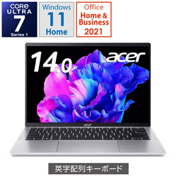 Acer ノートパソコン Swift Go SFG14-72-F73Y/FE [14.0型 /Windows11 Home /intel Core Ultra 7 /メモリ:32GB /SSD:512GB /Office Home and Business /英語版キーボード /2023年12月モデル]