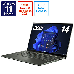 Acer ノートパソコン Swift 5 ミストグリーン SF514-55T-WA56Y/GF [14.0型 /Windows11 Home /intel Core i5 /メモリ:16GB /SSD:512GB /Office HomeandBusiness /2022年1月モデル]