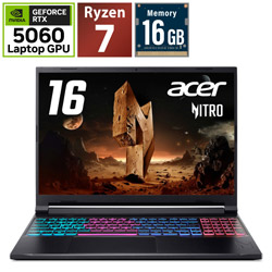 Acer ANV16S-41-A76Y56/E ゲーミングノートパソコン Nitro(RTX 5060) オブシディアンブラック