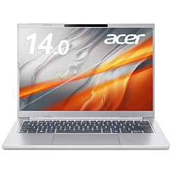 Acer ノートパソコン Aspire 14 AI ピュアシルバー A14-I71M-N76Z/F [Copilot+ PC /14.0型 /Windows11 Home /intel Core Ultra 7 /メモリ:16GB /SSD:1TB /M365 (24か月) or Office 選択可能 /日本語版キーボード]