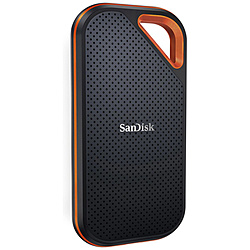 SanDisk SDSSDE81-2T00-J25 外付けSSD USB-C+USB-A接続 Extreme PRO Portable SSD ブラック