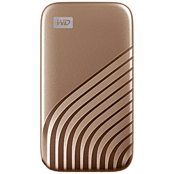 Western Digital WDBAGF0020BGD-JESN 外付けSSD USB-C+USB-A接続 My Passport SSD 2020 Hi-Speed(Mac/Win対応)(PS5/PS4対応) ゴールド