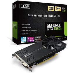 ELSA GeForce GTX 1050 Ti 4GB SP GD1050-4GERSPT