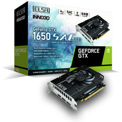 ELSA GeForce GTX 1650 S.A.C DDR6 GD1650-4GERSD6