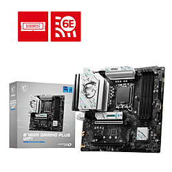 MSI マザーボード Intel B760搭載 B760M GAMING PLUS WIFI ホワイトシルバー [MicroATX]