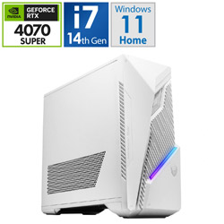 MSI Infinite S3 14NUE7-1841JP ゲーミングデスクトップパソコン (RTX 4070 SUPER) ホワイト