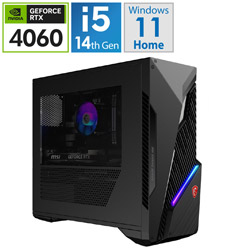 MSI ゲーミングデスクトップパソコン MAG Infinite S3 14NUC5-2069JP(RTX 4060) ブラック