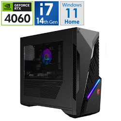 MSI ゲーミングデスクトップパソコン MAG Infinite S3 14NUC7-2084JP(GeForce RTX 4060)
