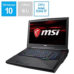 MSI GT75-8RG-008JP ゲーミングノートパソコン GT75 Titan ブラック [17.3型 /Windows10 Home /intel Core i7 /メモリ:16GB /HDD:1TB /SSD:256GB /Officeソフトなし /2018年4月モデル]
