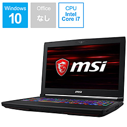 MSI GT63-8RG-210JP ゲーミングノートパソコン GT63 Titan ブラック [15.6型 /Windows10 Home /intel Core i7 /メモリ:16GB /HDD:1TB /SSD:256GB /Officeソフトなし /2018年5月モデル]