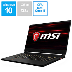 MSI GS65-8RE-005JP ゲーミングノートパソコン GS65 Stealth Thin ブラック [15.6型 /Windows10 Home /intel Core i7 /メモリ:16GB /SSD:512GB /Officeソフトなし /2018年4月モデル]