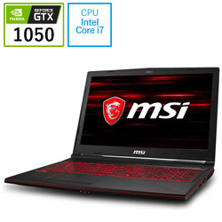 MSI GL638RC1060JP ゲーミングノートパソコン GLシリーズ ブラック [15.6型 /Windows10 Home /intel Core i7 /メモリ:16GB /SSD:256GB /Officeソフトなし /2018年5月モデル]