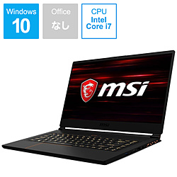 MSI GS65-8RF-007JP ゲーミングノートパソコン GS65 Stealth Thin ブラック [15.6型 /Windows10 Home /intel Core i7 /メモリ:16GB /SSD:512GB /日本語版キーボード /2018年4月モデル]