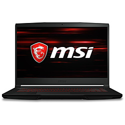 MSI GF63-8RC-476JP ゲーミングノートパソコン GFシリーズ ブラック [15.6型 /Windows10 Home /intel Core i5 /メモリ:8GB /HDD:1TB /SSD:128GB /Officeソフトなし /2019年01月モデル]