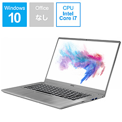 MSI Modern-15-A10RAS-061JP ゲーミングノートパソコン MODERN 15 スペースグレイ [15.6型 /Windows10 Pro /intel Core i7 /メモリ:16GB /SSD:512GB /Officeソフトなし /2020年02月モデル]