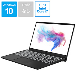 MSI Modern-14-B10RASW-003JP ゲーミングノートパソコン MODERN 14 オニキスブラック [14.0型 /Windows10 Home /intel Core i7 /メモリ:16GB /SSD:512GB /Officeソフトなし /2020年6月モデル]