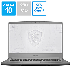 MSI WF65-10TH-1216JP ゲーミングノートパソコン WF65 カーボングレイ [15.6型 /Windows10 Pro /intel Core i7 /メモリ:16GB /SSD:512GB /Officeソフトなし /2020年9月モデル]