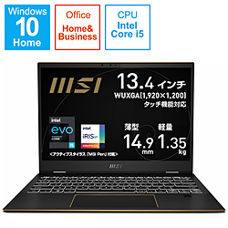MSI ノートパソコン Summit E13 Flip Evo インクブラック SUMMIT-E13-A11MT-013JP