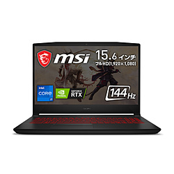 MSI KATANA-GF66-11UG-029JP ゲーミングノートパソコン [15.6型 /Windows10 Home /intel Core i7 /メモリ:16GB /SSD:512GB /無し /日本語版キーボード]