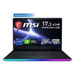 MSI GE76-11UG-596JP ゲーミングノートパソコン GE76 Raider 11U チタニウムブルー [17.3型 /Windows10 Pro /intel Core i9 /メモリ:32GB /SSD:1TB /Officeソフトなし /日本語版キーボード /2021年5月モデル]