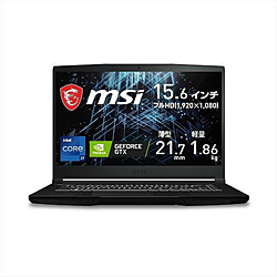 MSI GF63-11SC-063JP ゲーミングノートパソコン GF63 Thin 11U [15.6型 /Windows11 Home /intel Core i7 /メモリ:16GB /SSD:512GB /Officeソフトなし /日本語版キーボード /2022年1月モデル]