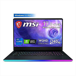 MSI GE76-12UGS-218JP ゲーミングノートパソコン Raider GE76 12U チタニウムブルー [17.3型 /Windows11 Pro /intel Core i7 /メモリ:32GB /SSD:1TB /Officeソフトなし /日本語版キーボード /2022年2月モデル]