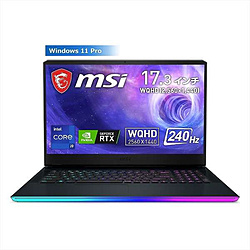 MSI GE76-12UH-319JP ゲーミングノートパソコン Raider GE76 12U チタニウムブルー [17.3型 /Windows11 Pro /intel Core i9 /メモリ:32GB /SSD:1TB /Officeソフトなし /日本語版キーボード /2022年3月モデル]