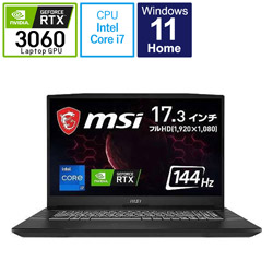 MSI PULSE-GL76-12UEK-452JP ゲーミングノートパソコン Pulse GL76 12U チタニウムグレー [17.3型 /Windows11 Home /intel Core i7 /メモリ:16GB /SSD:1TB /Officeソフトなし /日本語版キーボード /2022年6月モデル]