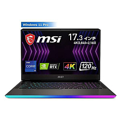 MSI GE77HX-12UHS-092JP ゲーミングノートパソコン Raider GE77 HX 12U チタニウムダークグレー