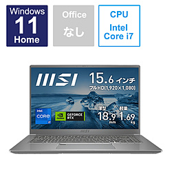 MSI ノートパソコン Prestige 15 A12U アーバンシルバー Prestige-15-A12UC-236JP [15.6型 /Windows11 Home /intel Core i7 /メモリ:16GB /SSD:512GB /無し /日本語版キーボード /2023年2月モデル]