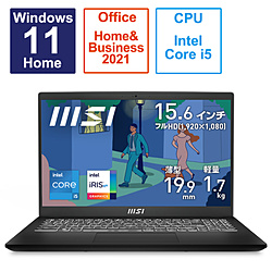 MSI ビジネスノートパソコン Modern 15 B11M クラシックブラック Modern-15-B11M-0710JP