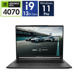 MSI Stealth-16-MercedesAMG-A13VG-063JP ゲーミングノートパソコン セレナイトグレー [16.0型 /Windows11 Pro /intel Core i9 /メモリ:64GB /SSD:1TB /Officeソフトなし /英語版キーボード /2023年8月モデル]