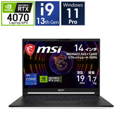 MSI Stealth-14Studio-A13VG-665JP ゲーミングノートパソコン Stealth 14 Studio A13V ブラック&ホワイト
