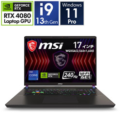 MSI Vector-17-HX-A13VHG-4014JP ゲーミングノートパソコン Vector 17 HX A13V(RTX 4080) コスモスグレイ