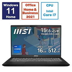 MSI ノートパソコン Modern 15 H C13M クラシックブラック Modern-15-H-C13M-4374JP