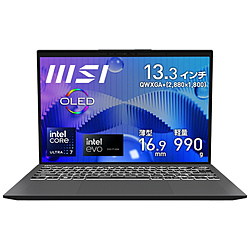 MSI ノートパソコン Prestige 13 AI Evo A1M ステラグレイ Prestige-13-AI-Evo-A1MG-4765JP [13.3型 /Windows11 Pro /intel Core Ultra 7 /メモリ:32GB /SSD:1TB /無し /日本語版キーボード /2024年2月モデル]