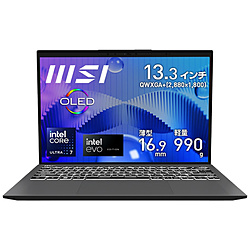 MSI ノートパソコン Prestige 13 AI Evo A1M ステラグレイ Prestige-13-AI-Evo-A1MG-4109JP [13.3型 /Windows11 Pro /intel Core Ultra 7 /メモリ:16GB /SSD:512GB /無し /日本語版キーボード /2024年2月モデル]