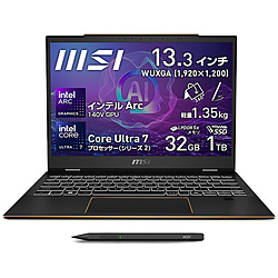 MSI ノートパソコン Summit-13-AI+Evo-A2VMTG-4779JP インクブラック SUMMIT13-A2VMTG-4779JP