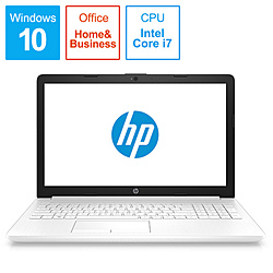 HP 15-da0058TU-OHB ピュアホワイト 4QM64PA-AAAB [Windows10 Home /intel Core i7 /Office HomeandBusiness /メモリ:8GB]
