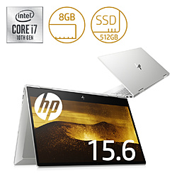 HP ノートパソコン ENVY x360 15-dr1000 ナチュラルシルバー 7ZC24PA-AAAA [15.6型 /Windows10 Home /intel Core i7 /メモリ:8GB /SSD:512GB /無し /2019年10月モデル]