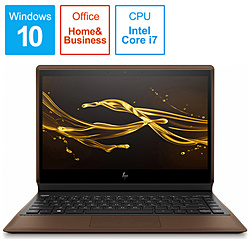 HP ノートパソコン Spectre Folio 13-ak0000 コニャックブラウン 7WN95PA-AAAA [13.3型 /Windows10 Home /intel Core i7 /Office HomeandBusiness /メモリ:8GB /SSD:512GB /日本語版キーボード /2019年11月モデル]