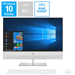 HP 6DU70AA-AAAK デスクトップパソコン Pavilion All-in-One 27-xa0000 [27型 /Windows10 Home /intel Core i7 /メモリ:16GB /HDD:2TB /SSD:256GB /無し /2019年10月モデル]