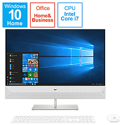 HP 6DU70AA-AAAL デスクトップパソコン Pavilion All-in-One 27-xa0000 [27型 /intel Core i7 /メモリ:16GB /HDD:2TB /SSD:256GB /2019年10月モデル]