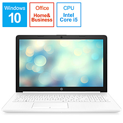 HP ノートパソコン 15-da2023TU-OHB ピュアホワイト 9AU46PA-AAAB [15.6型 /Windows10 Home /intel Core i5 /Office HomeandBusiness /メモリ:8GB /HDD:1TB /Optane:16GB /日本語版キーボード /2019年12月モデル]
